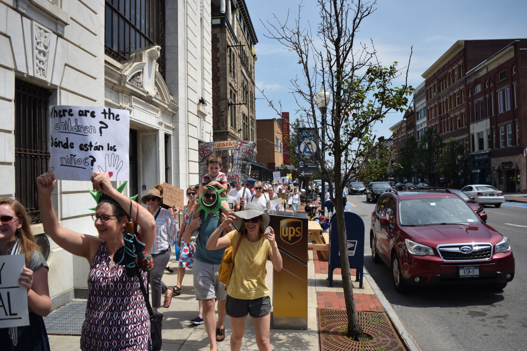 Rallying down the street